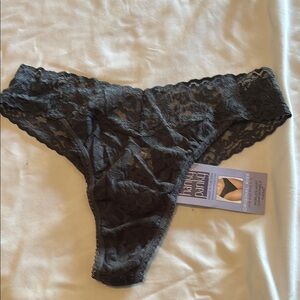Hanky Panky Charcoal Lace Briefs